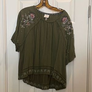 Knox rose peasant blouse